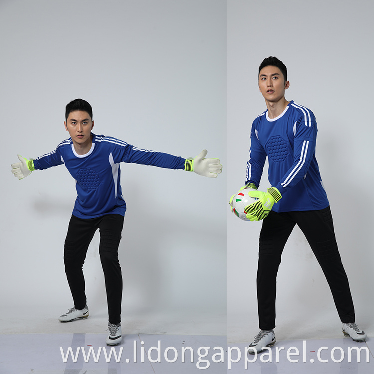 Wholesale customized long sleeve soccer goalkeeper jersey